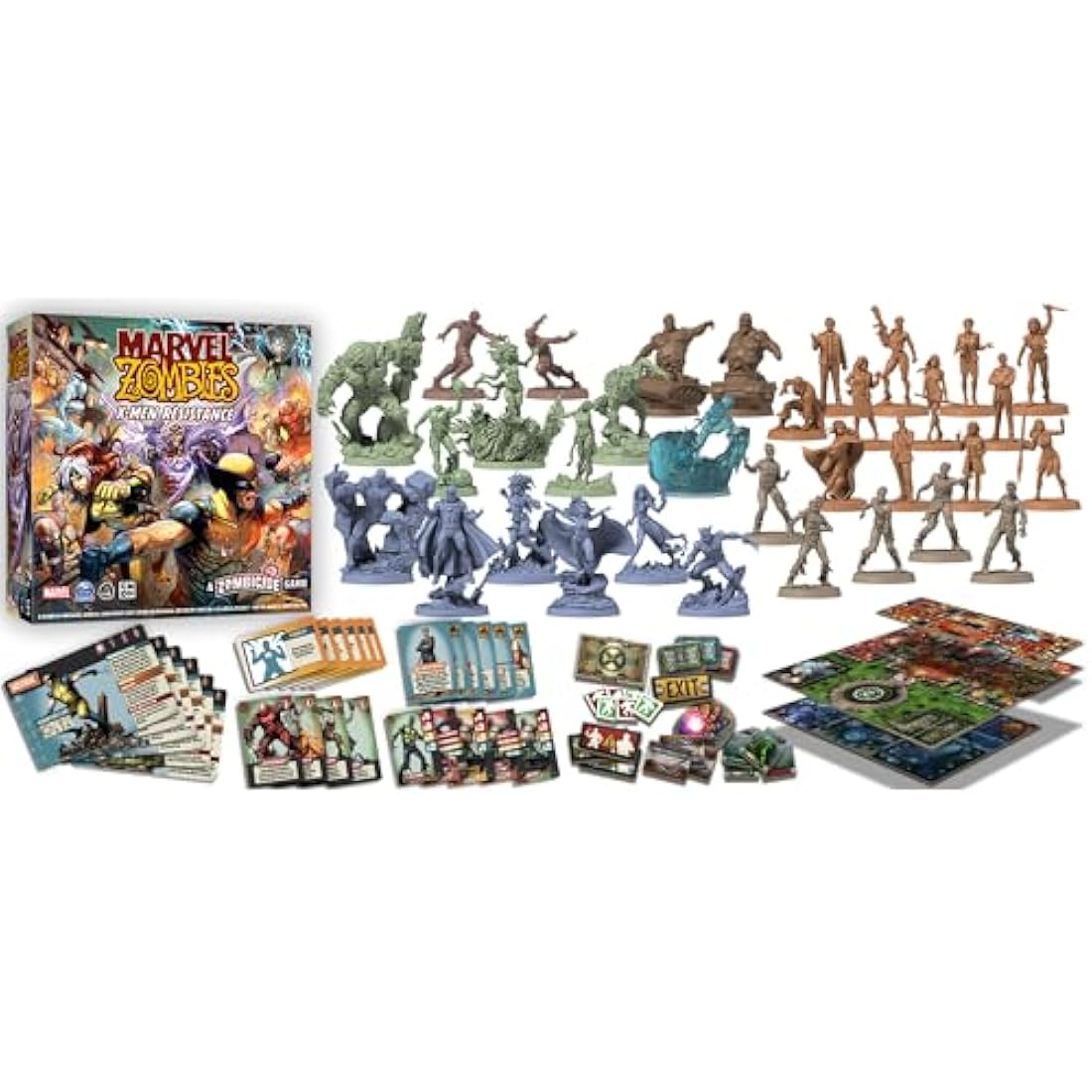CMON, Marvel Zombies A Zombicide Game X-Men Resistance Core Box, 1-6 Players, Ages 14+, 60 Minutes Playing Time