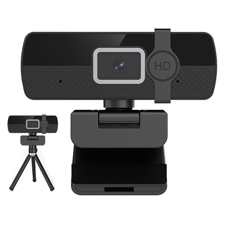 Nolansend 4K Webcam for PC, with Noise-Cancelling Microphone & Privacy Cover, USB Plug&Play Computer Web Camera for Laptop/Desktop, Video