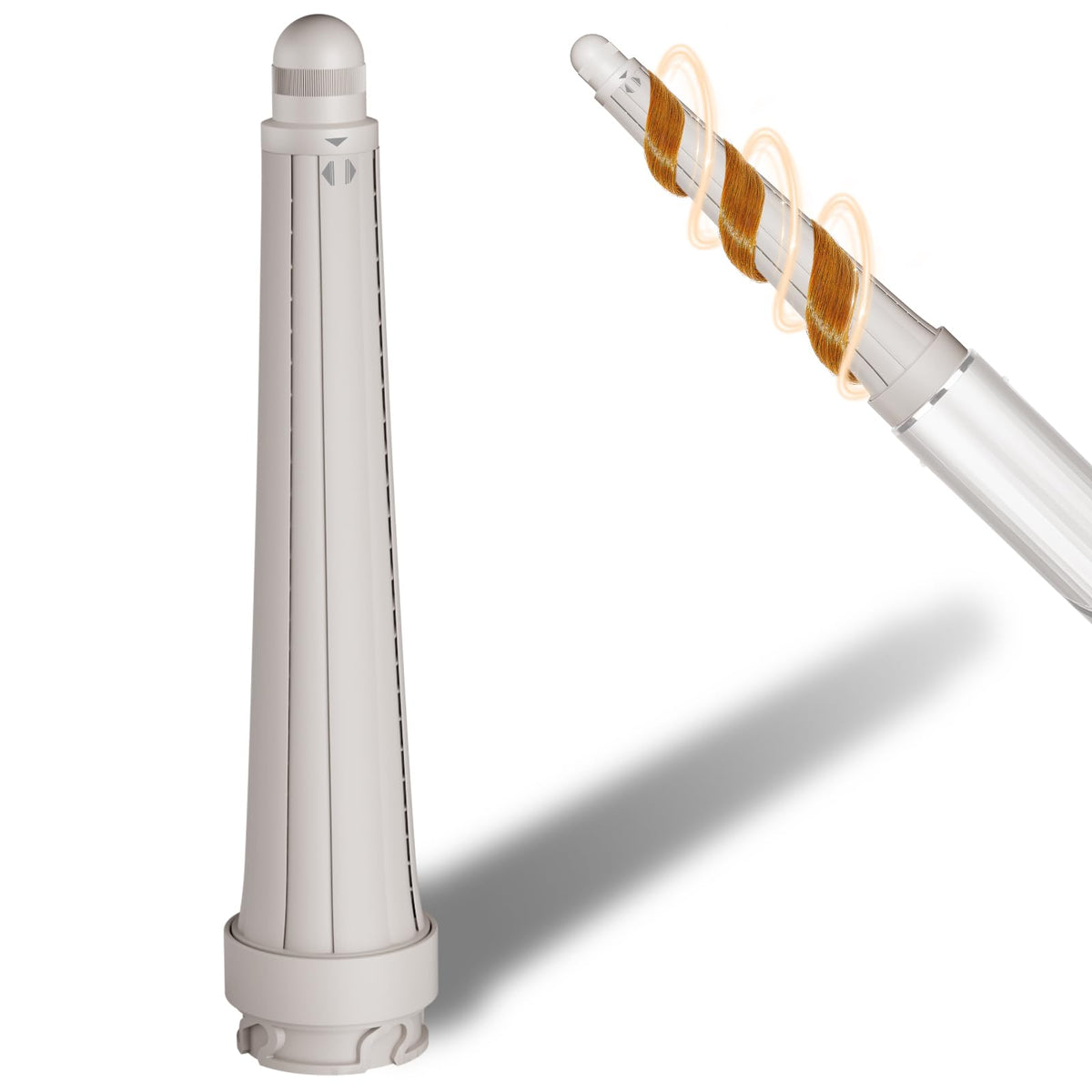 AFDD Long Barrel Hair Curling Compatible with Shark Flex Style Attachment, 0.78-1.4Inch Conical Hair Curlers Compatible with Shark FlexStyle