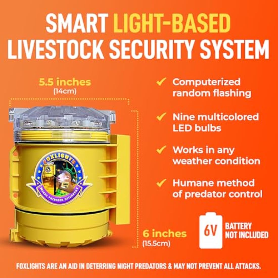 Gallagher Foxlights Battery Fox Deterrent