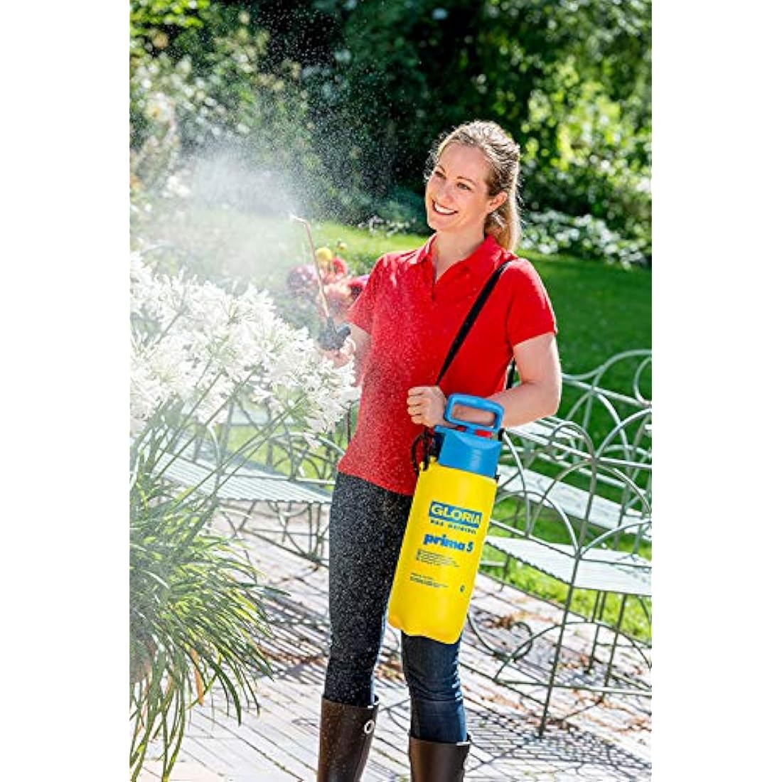 GLORIA Prima 5 Pressure Sprayer | Garden Sprayer/Sprayer for Plant Protection | 5 Litre Filling Capacity | Brass Nozzle