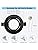 Wondlumi 20x Recessed Ceiling Lights Swivelling Downlight Mounting Frame 68mm Black Round Downlights for Ceiling, Including GU10 Socket