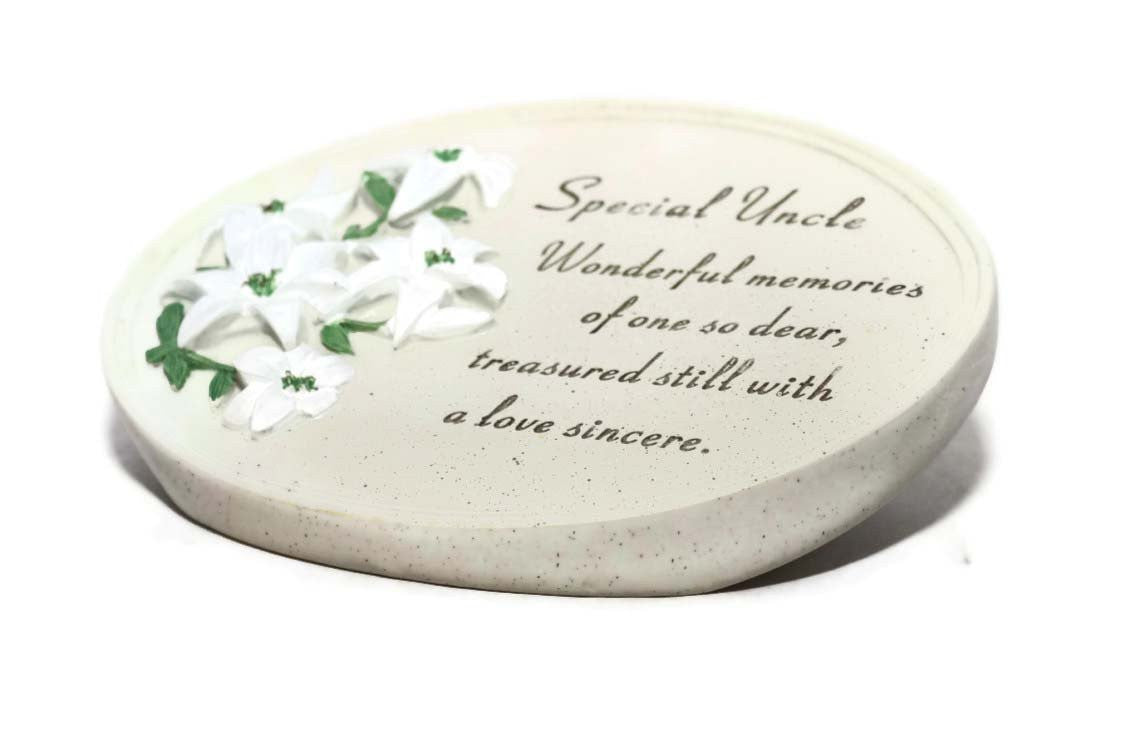 Special Uncle Lily Verse Plaque Graveside Ornament