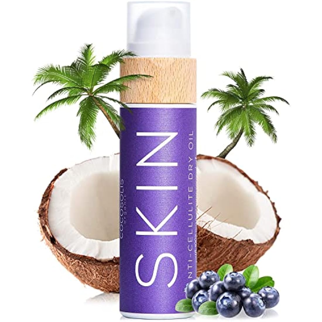 COCOSOLIS SKIN Anti Cellulite - Organic Dry Oil for Orange Peel - Tightens, Refreshes and Revitalises the Skin - Nourishing Oil for Massage (200)