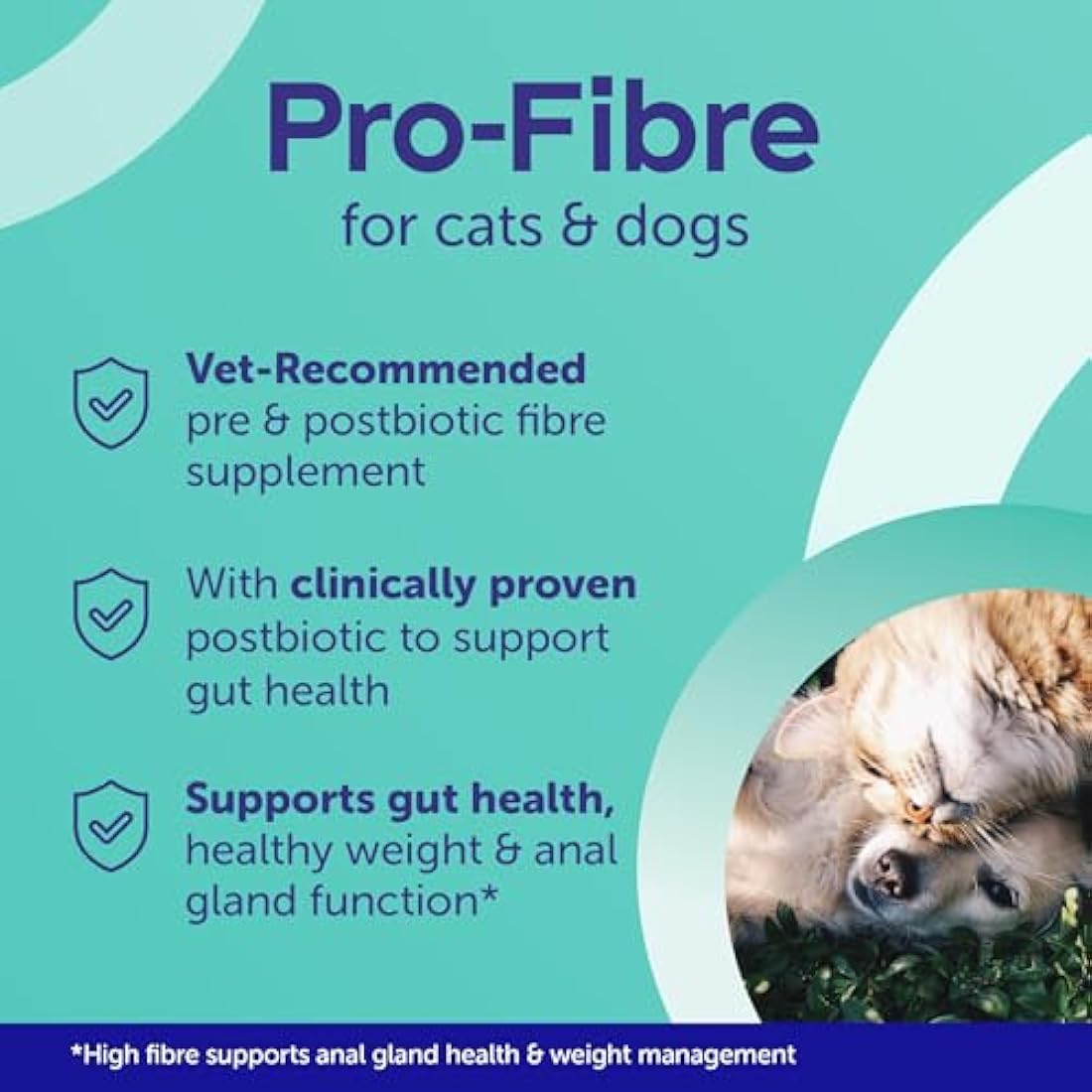 Protexin Veterinary Pro-Fibre for Dogs and Cats, 500g, Green brown, VE-017