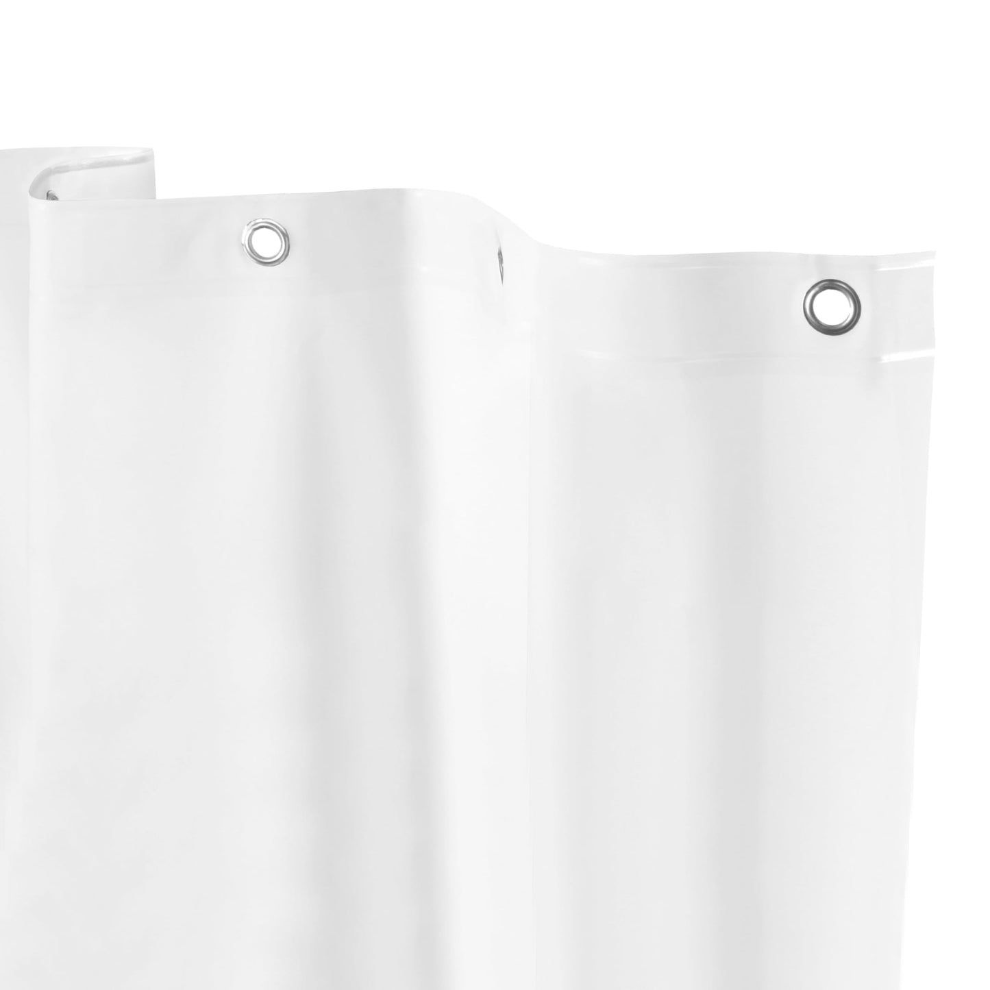 Kenney Microban Protected Medium Weight PEVA Shower Liner, 70" W x 72" H, White
