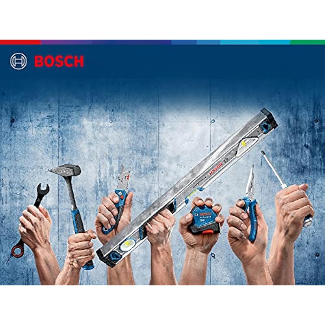 Bosch Professional three-part pliers set (combination pliers, needle-nose pliers and side cutters, with L-BOXX inlay)
