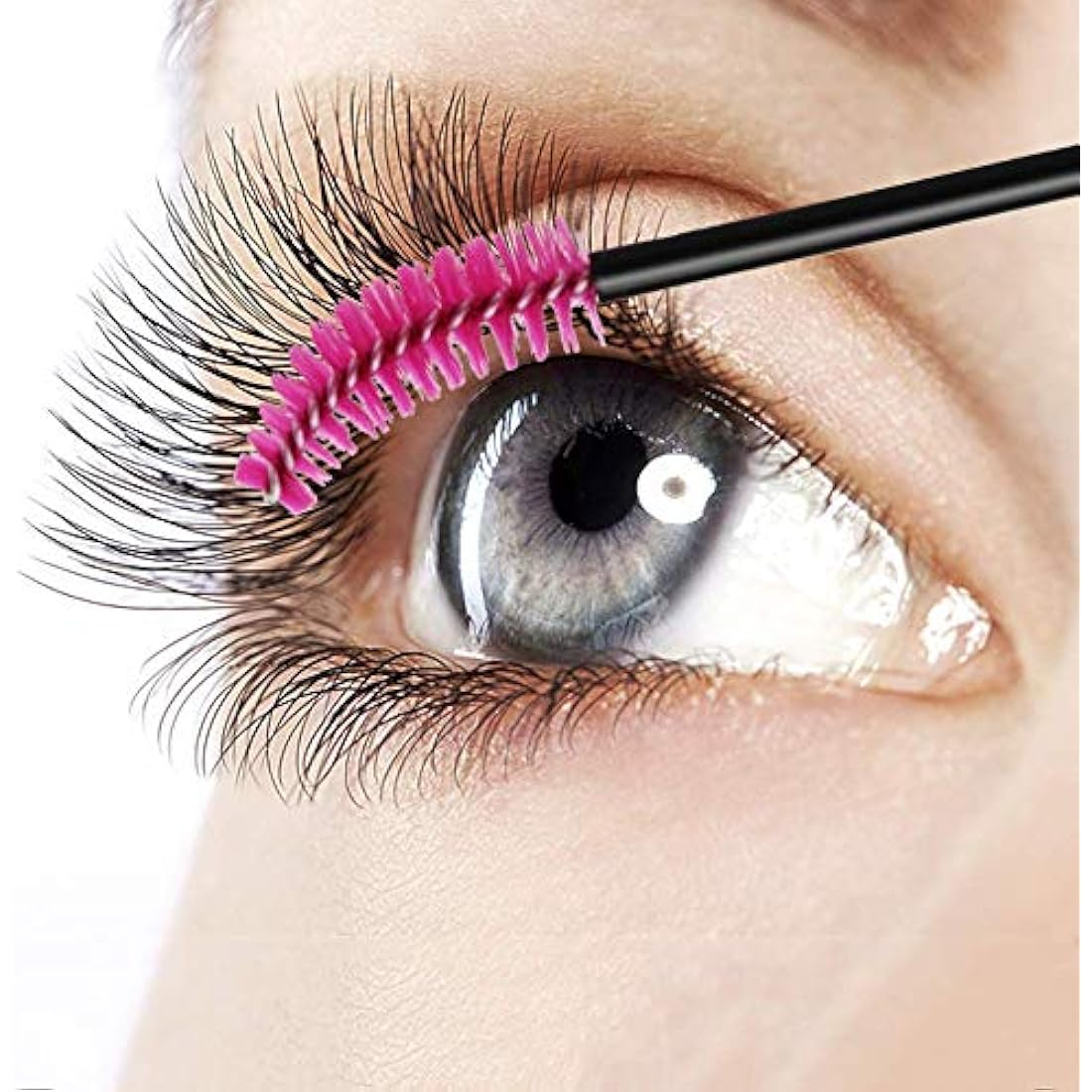 Disposable Eyelash Brushes Mascara Wands Eye Lash Eyebrow Applicator Cosmetic Makeup Brush Tool Kits (Multi-colored, 200pc)