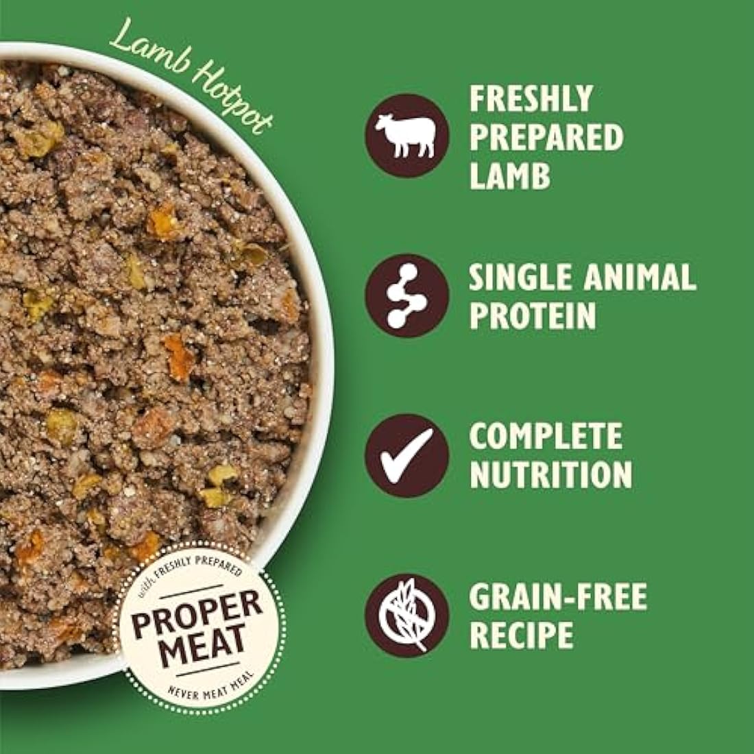 Lily's Kitchen Natural Adult Dog Food Wet Tins - Lamb Hotpot - Complete Meal Recipes (6 Tins x 400g)