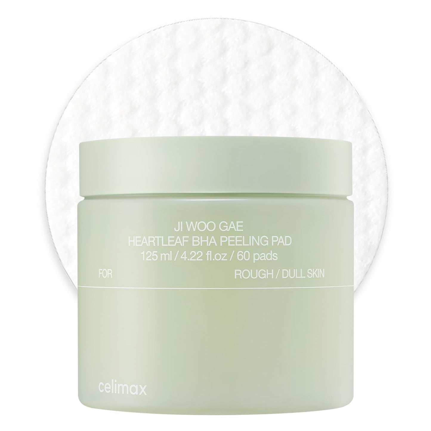 celimax Gae Heartleaf Bha Peeling Pad With Heartleaf Extract, Exfoliating Toner Pads, Facial Peels, Hydrating, For Troubled Skin & Breakouts (60 Pads)