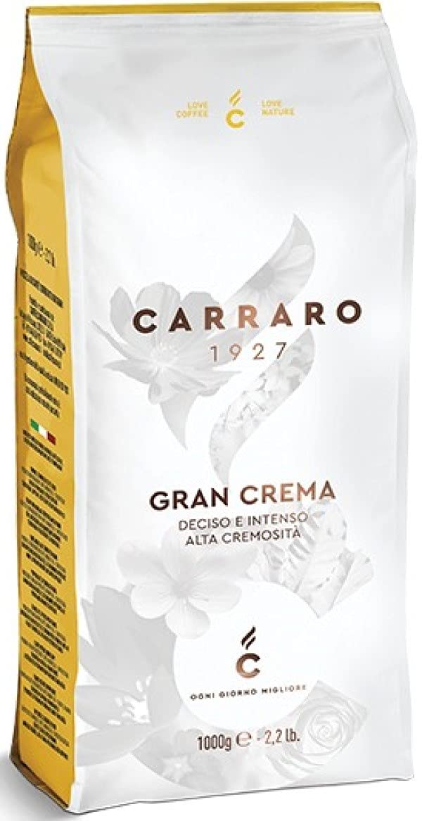 Carraro Gran crema Italian roasted coffee beans 1 kg