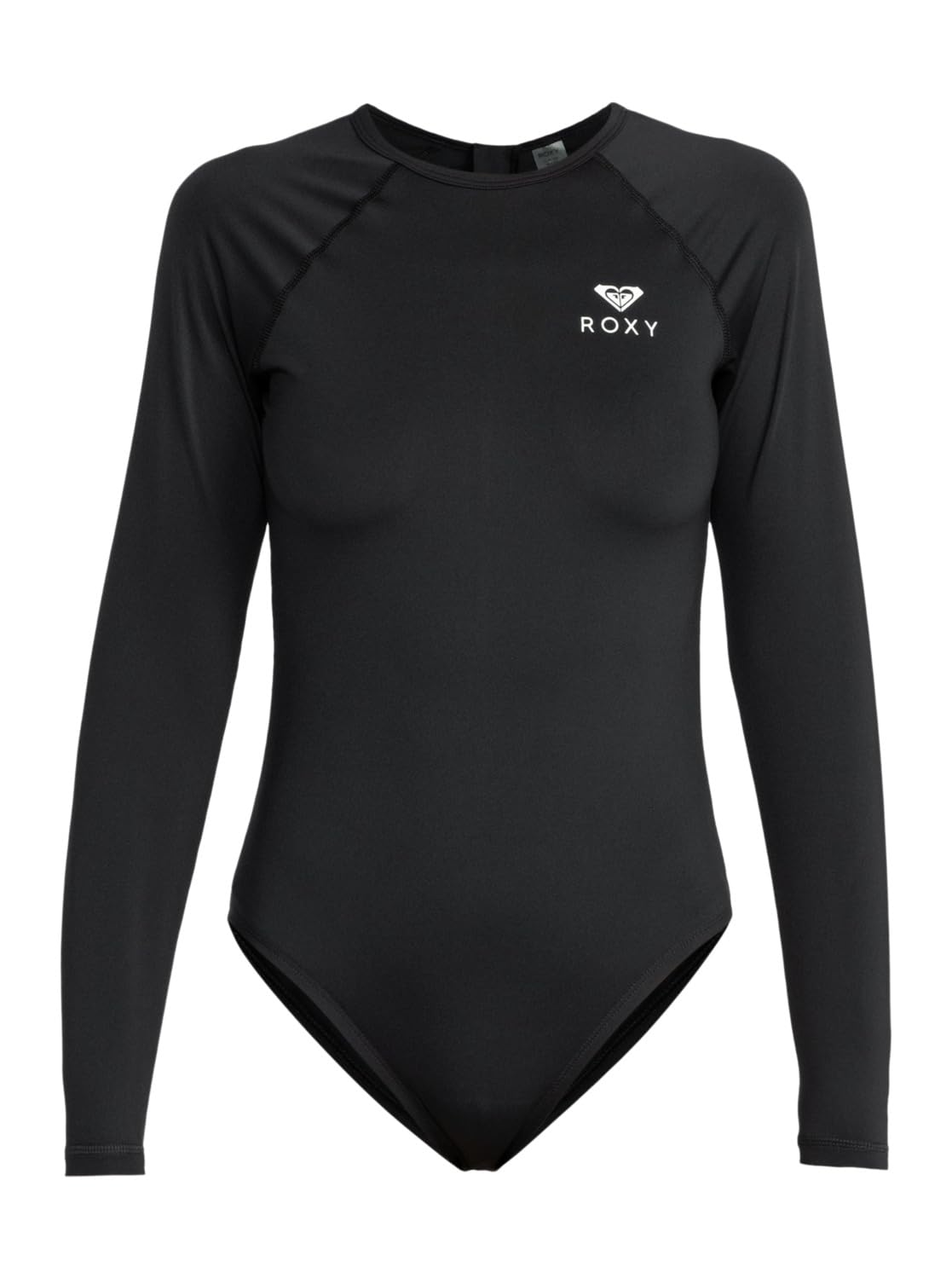 Roxy Young Womens Essentials Onesie Back Zip Rash Guard Shirt, Black, M EU