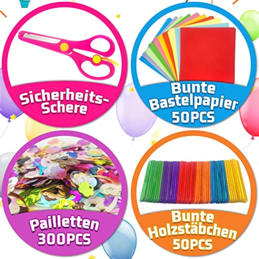 Obqo 2000+ Pcs Craft Supplies for Kids Ages 4-8, Toddler Box Includes Pipe Cleaners, Pom Poms, Buttons - All in One Supplies for Ages 4 5 6 7 8