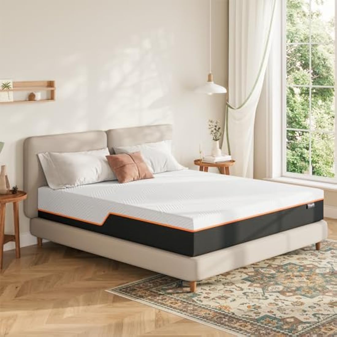 Vesgantti Single Mattress, 16CM Gel Memory Foam Single Mattress for Cool Sleep & Pressure Relief - Medium, 90x190x16CM, CertiPUR-US Certified