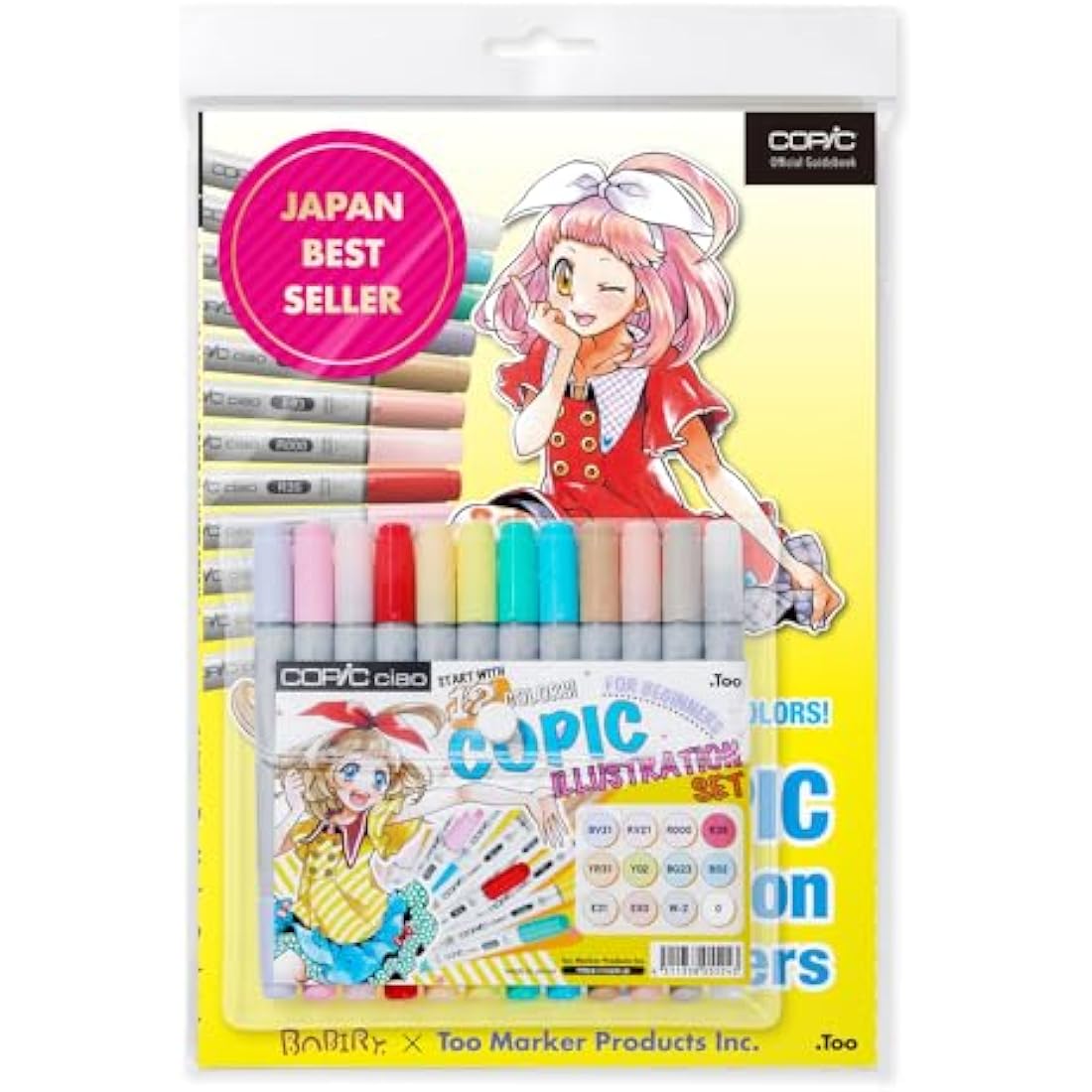 Copic Ciao 12 Sets Including Book, Colourful, N