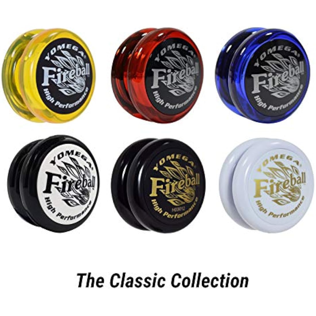 Yomega Fireball YoYo -HIGH Performance Responsive Transaxle Yoyo, Great for string tricks for advance Players to Perform Like Pros + Extra 2 yo yo Strings & 3 Month Warranty (black white)