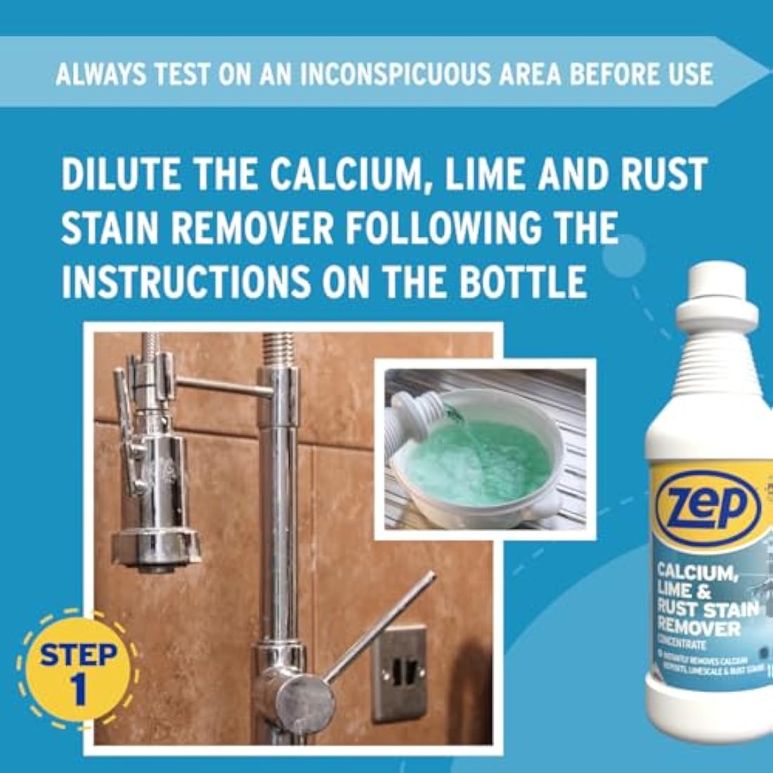 Zep Commercial Calcium, Lime and Rust Cleaner,1L