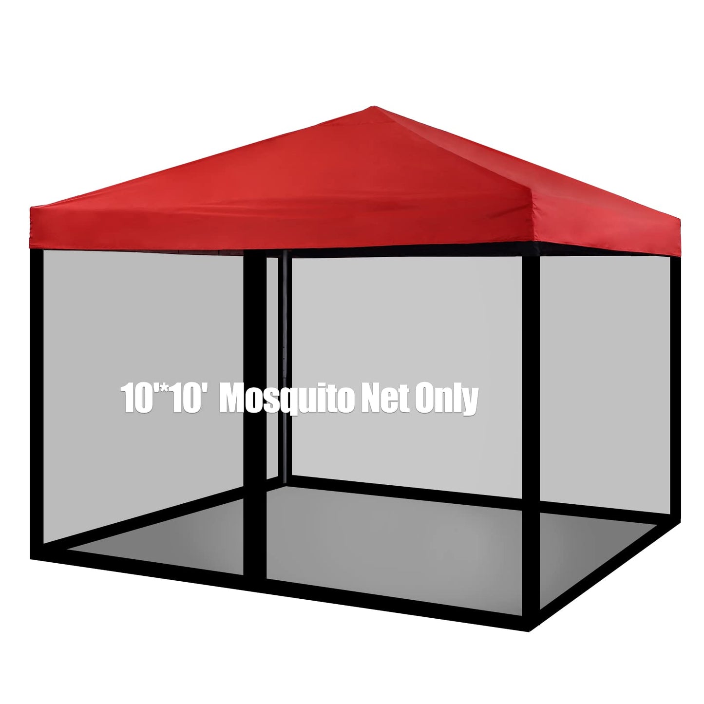 PCAFRS Mosquito Net with Zipper for Outdoor, Camping Mosquito Net, DIY Canopy Screen Wall, Outdoor Mosquito Net for 10x 10' Patio Gazebo and Tent