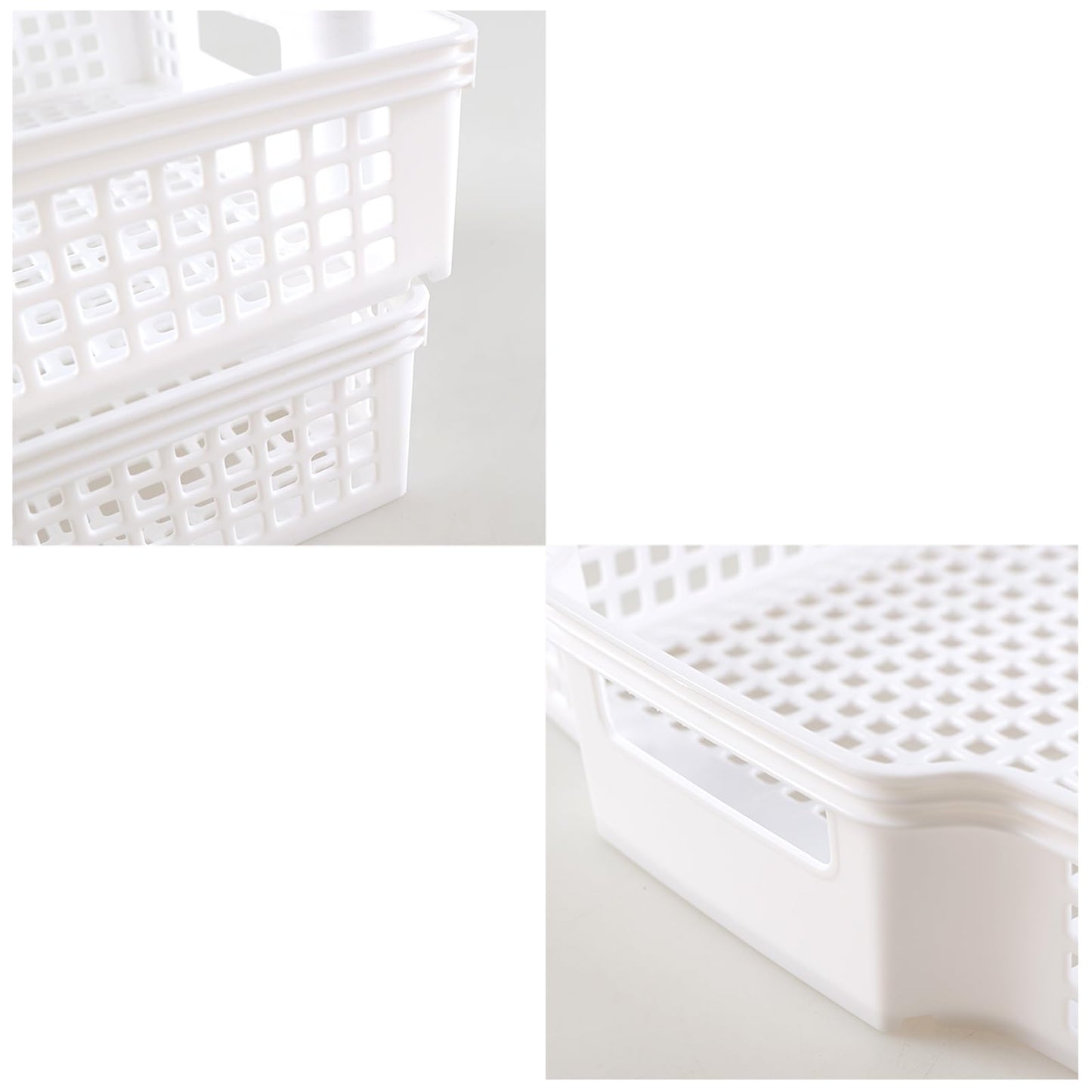 Xowine 6-Pack Stackable Paper Trays with Handles, Modern Desktop Organizer