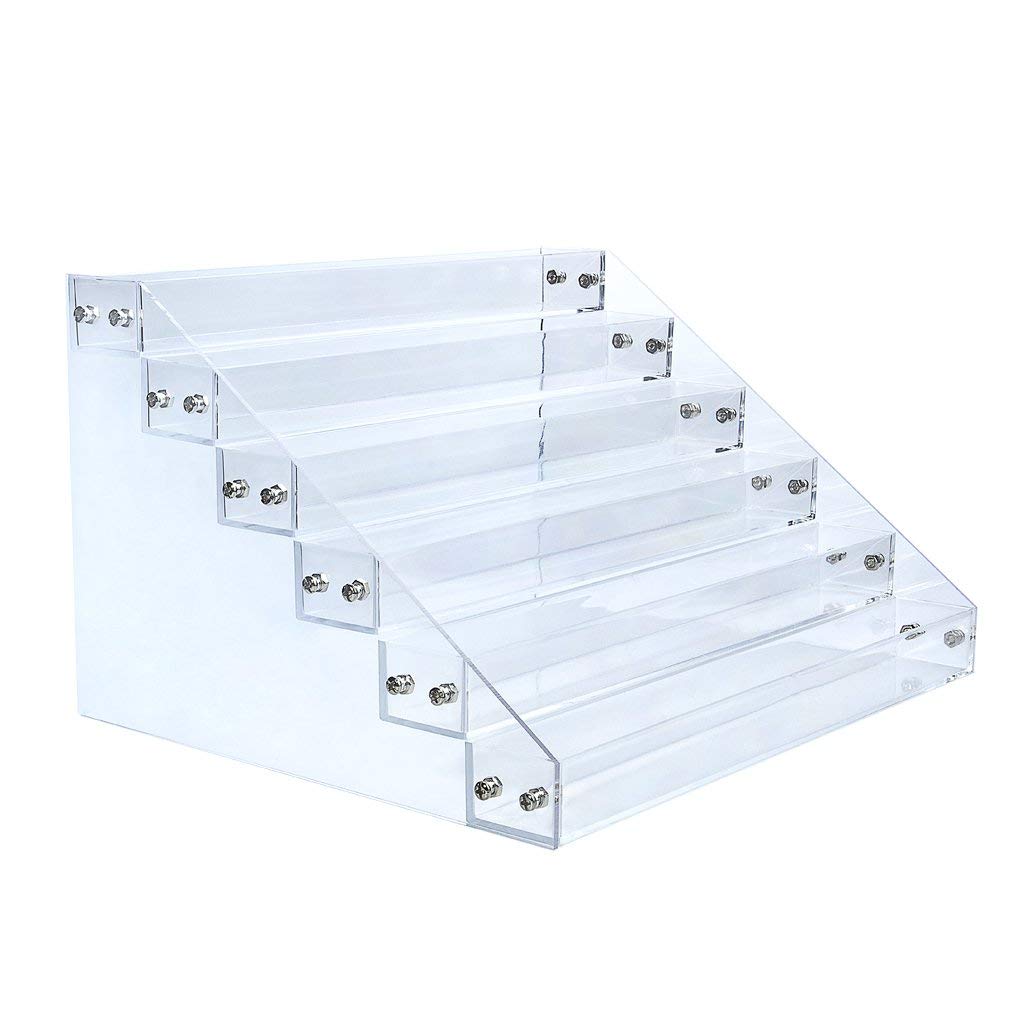 Gospire 66 Bottles of 6 Tier Acrylic Nail Polish Display Rack Stand Holder Jewelry Makeup Organizer