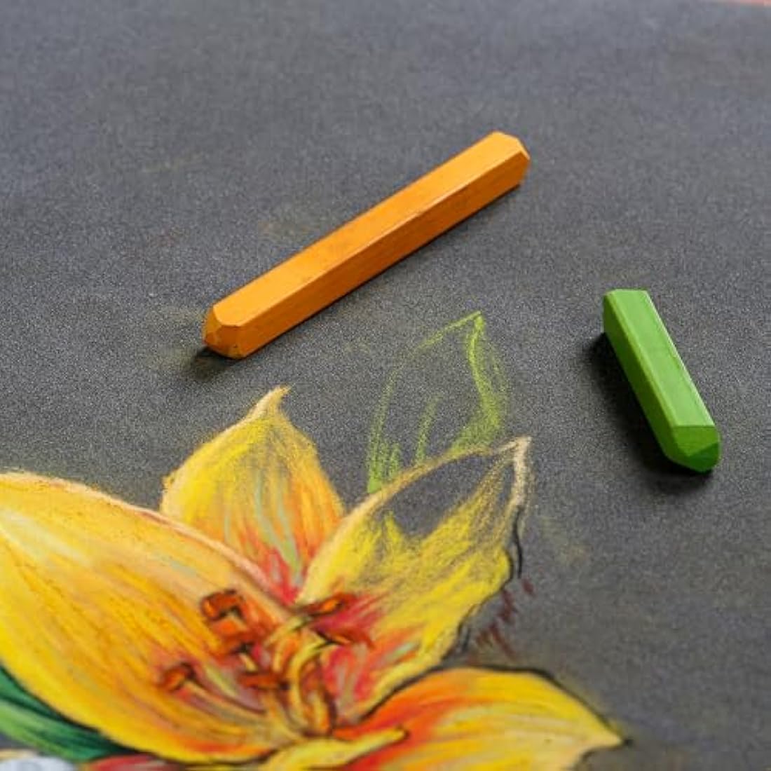 Clairefontaine - Ref 96004C - Pastelmat Pastel Card Pad No.6 (12 Sheets) - 360gsm Card - 24 x 30cm - Anthracite - Specially Formulated For Use With Pastels