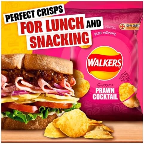 Walkers Crisps Prawn Cocktail 32X45G