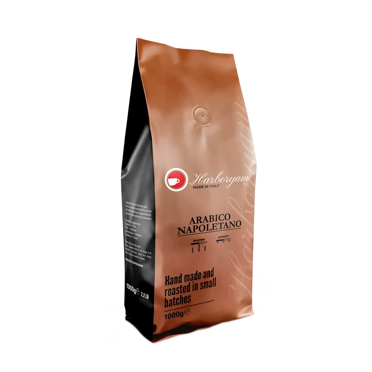 Coffee Beans - 100% Arabica Blend traditionally Made in Italy (2kg 2xbags)