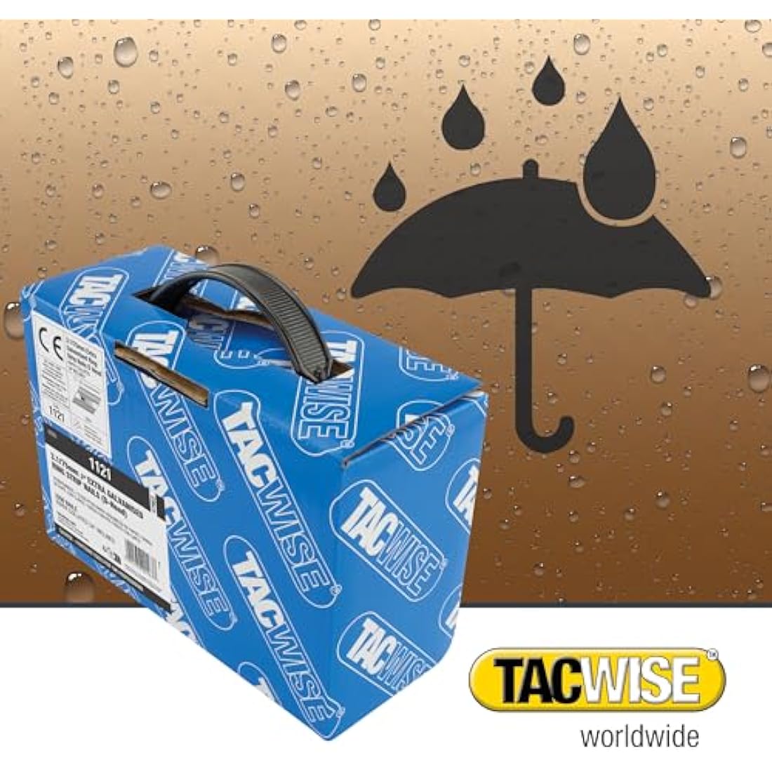 Tacwise 1121 3.1 / 75 mm Extra Galvanised Framing Nails, D Head, Ring Shank, 34° Inclined, Paper Collated, Pack of 2,200, Silver