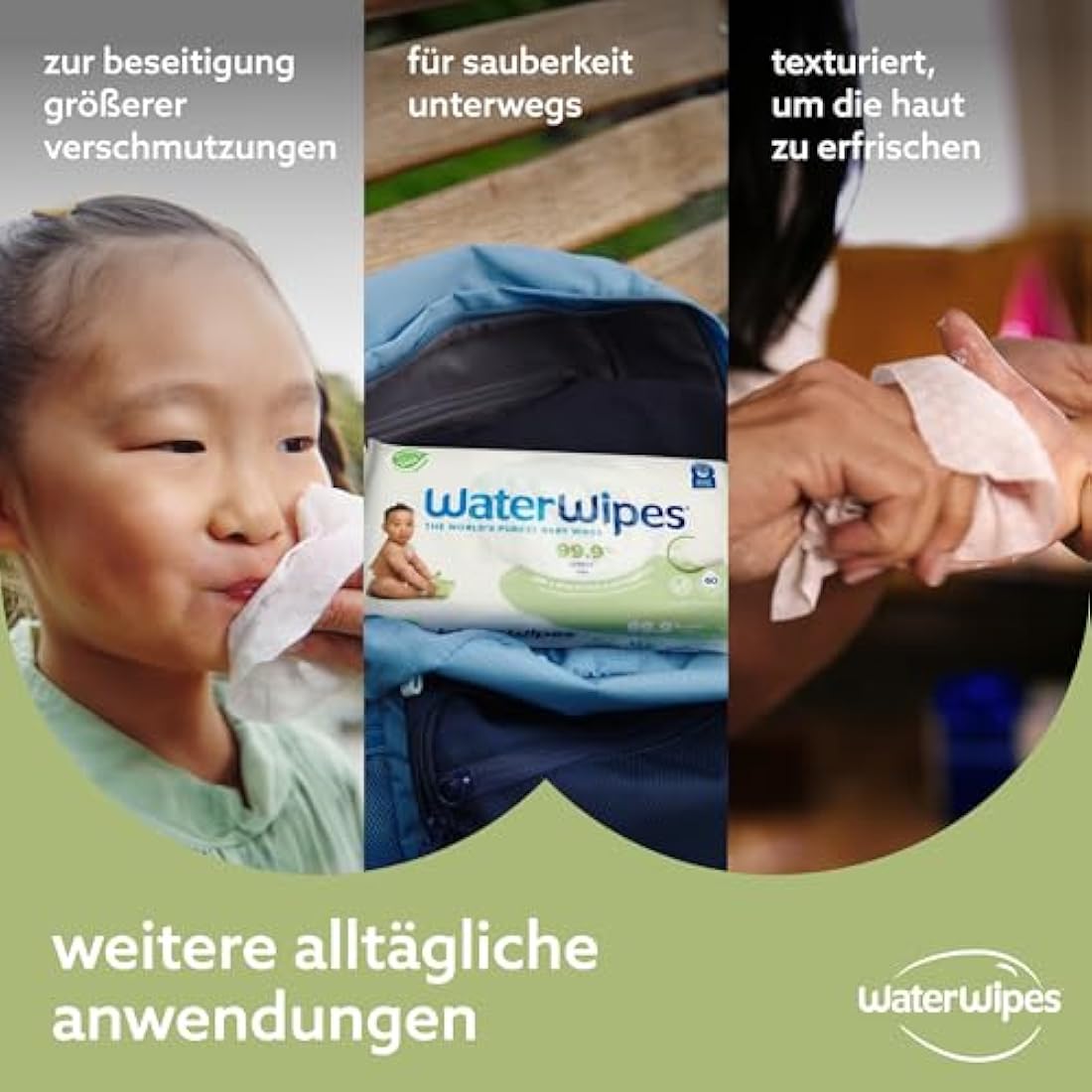 WaterWipes Sensitive+ Baby & Toddler Wipes, 720 Count (12 Packs), 3-In-1 Cleans, Cares, Protects, 99.9% Water, Textured Clean, Unscented