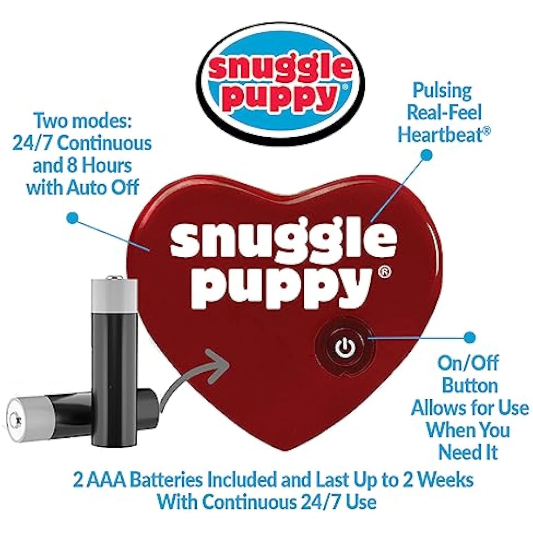 Original Snuggle Puppy Toy, Heartbeat Toy for Puppy, Dog Toys for Anxiety Relief, Calming Aid, Dog Heartbeat Toys for Behavioral Training in Golden