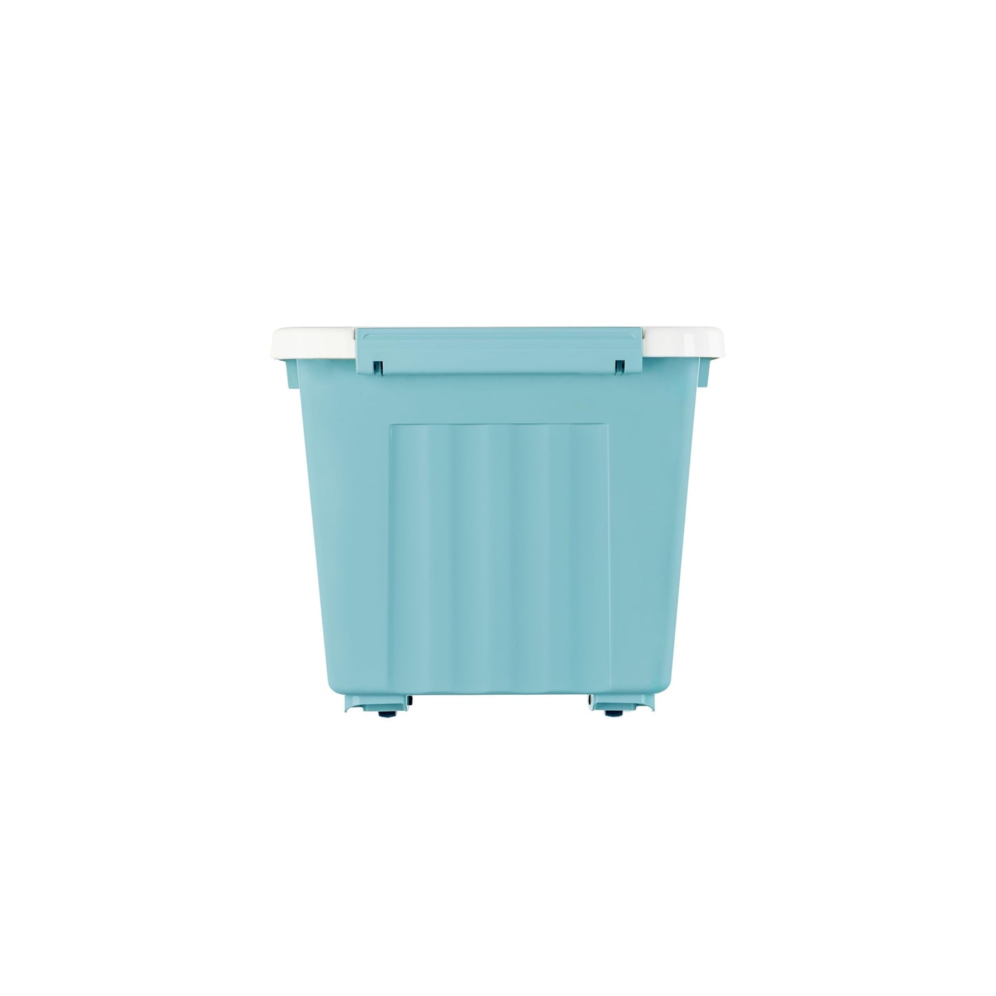Cetomo 35L*6 Storage Boxes with Lids, Plastic Storage Box with Wheels and Secure Side Latches, Stackable & Nestable Organizer for Home, Office