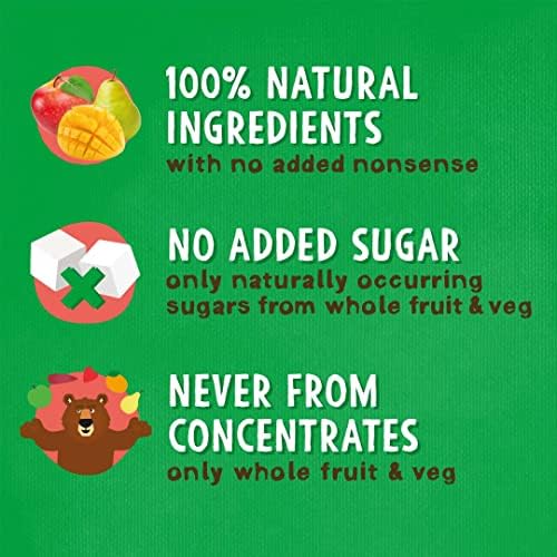 BEAR Mango Pure Fruit Yoyos 45 x 20g (9 Packs Per Box, 5 Boxes)