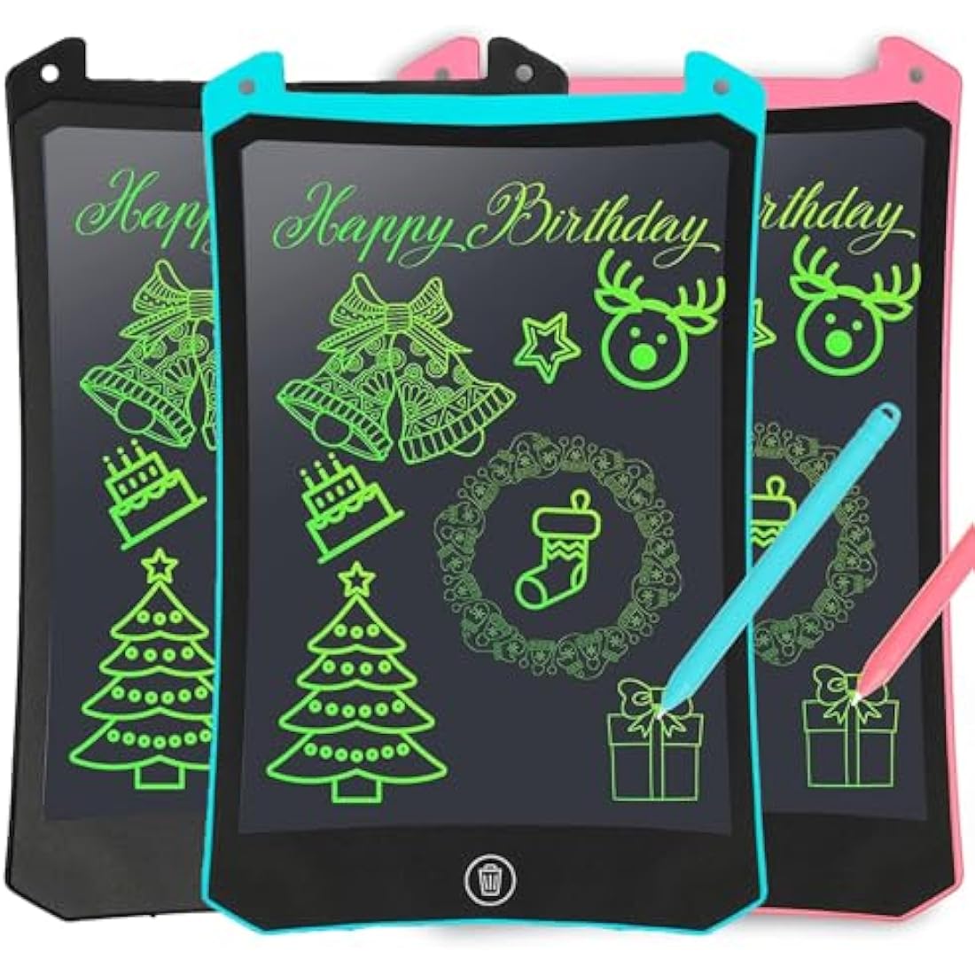 PINKCAT 3PCS LCD Writing Tablet, Doodle Board Gifts Drawing Pad for Kids, Repeat Graphic Tablet Learning Educational Toy - Gift for Kids 3-6 Years Old Girl Boy