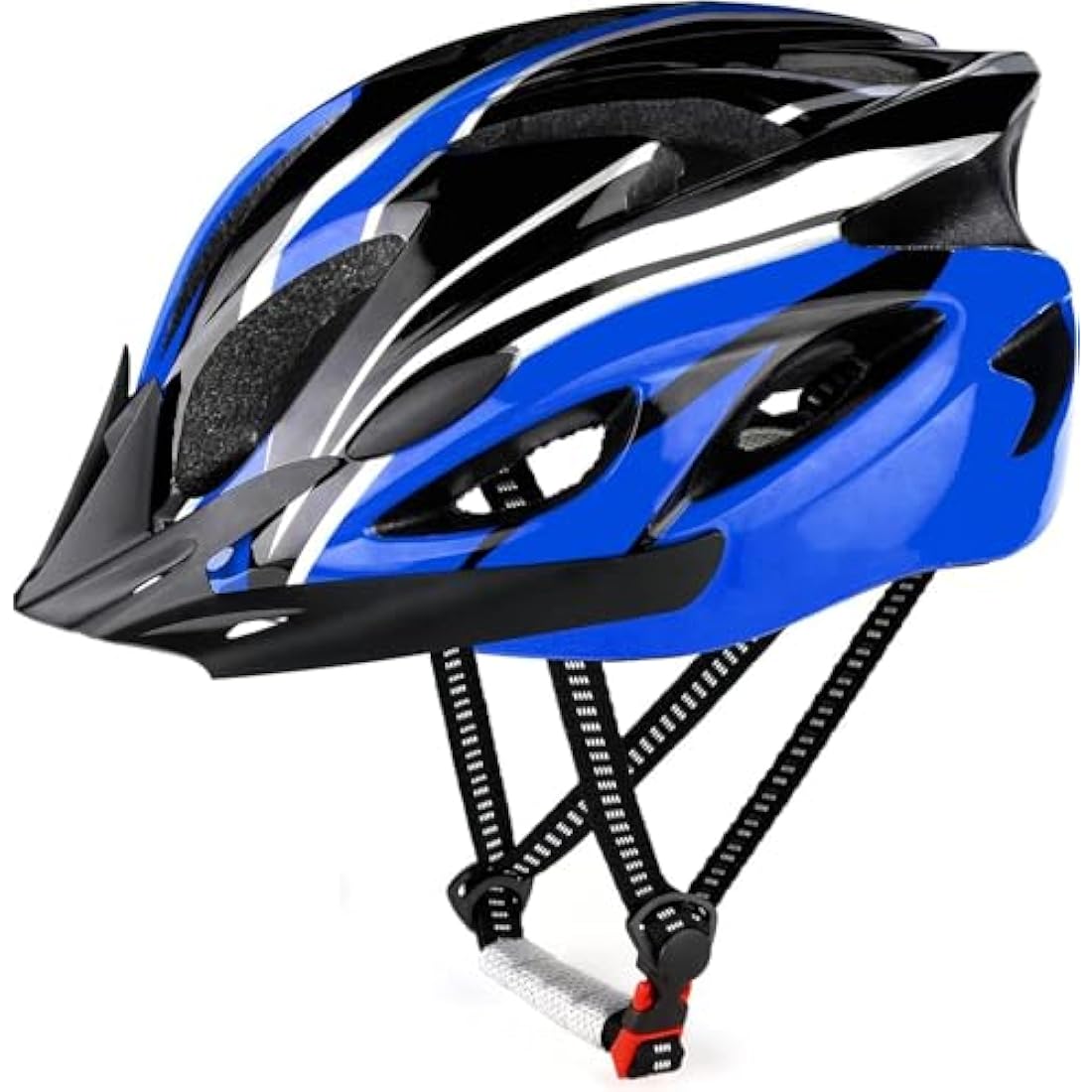 RaMokey Cycle Helmet, Lightweight Bicycle Helmet, Adjustable Mountain & Road Bike Helmets for Adults, 18 Vents with Adjustable Strap & Detachable Visor for Mens Womens(Head Sizes 58-62cm)