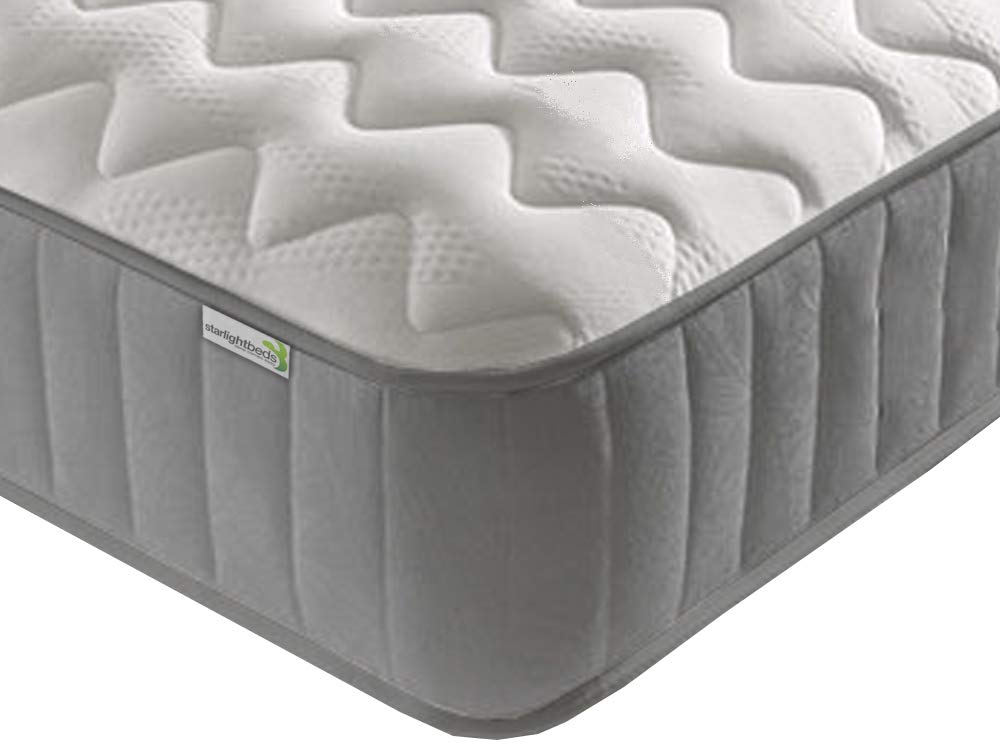 Starlight Beds - 4ft6 Mattress. Memory Foam Mattress. Memory Foam Sprung Mattress (Double Mattress) (4ft6 x 6ft3)