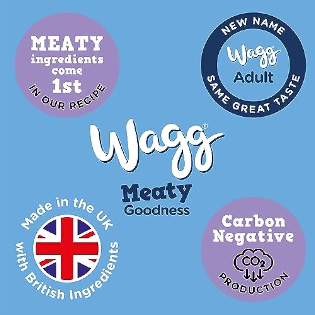 Wagg Meaty Goodness Complete Dry Adult Dog Food Chicken Dinner 12kg - Meaty Ingredients Come 1st