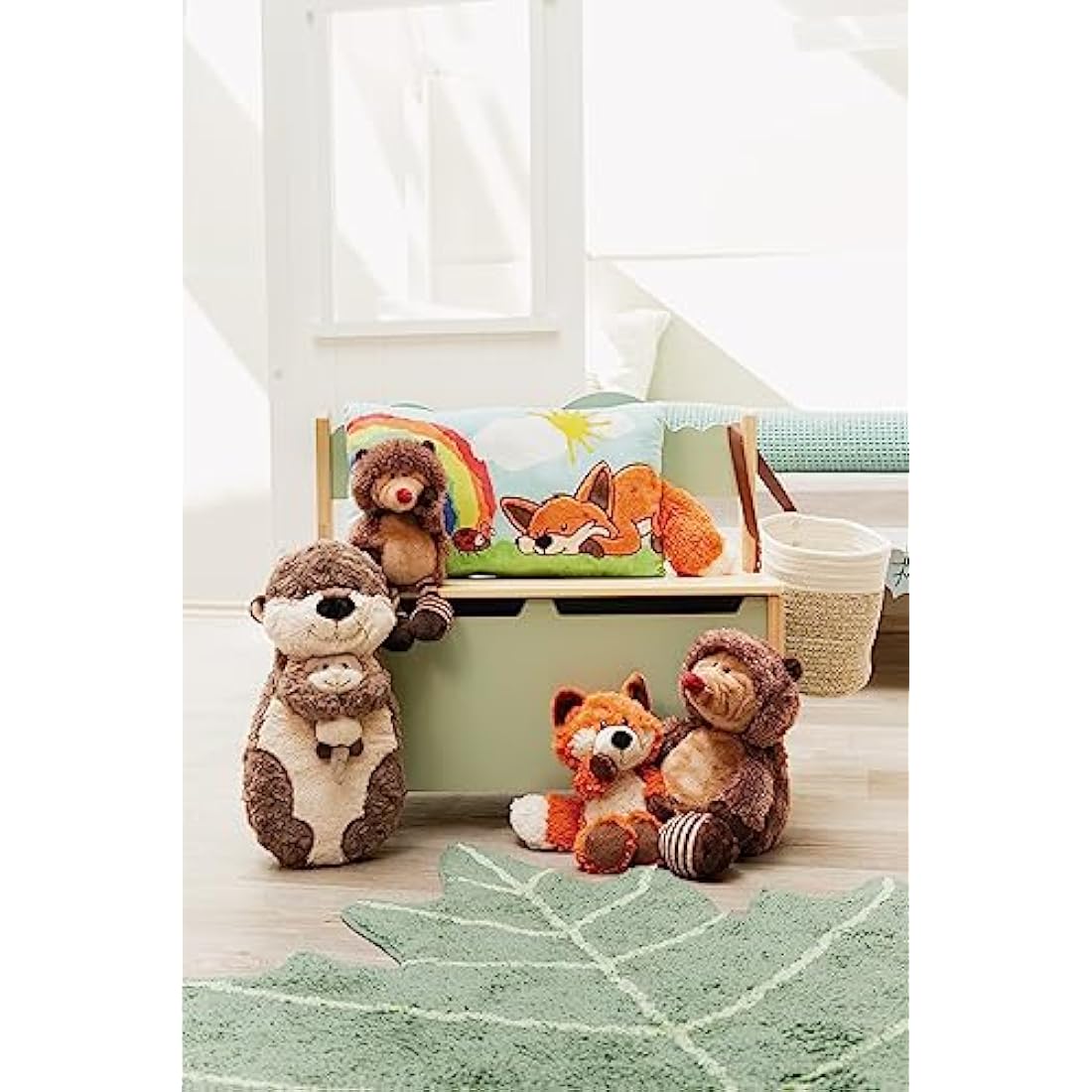 Nici 49151 Cuddly Fox Fridalie 25cm Dangling-Sustainable Made Plush, Cute Soft Toy to Cuddle and Play with, for Children & Adults, Gift idea, Orange, Orange, 25 cm