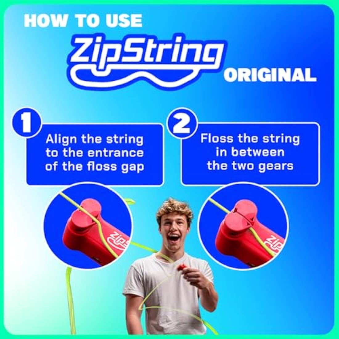ZipString - String Rope Launcher - Outdoor Toy Viral, Fidget Toy for Kids and Adults - Cool Toys - Rock it Red Zip String Toy