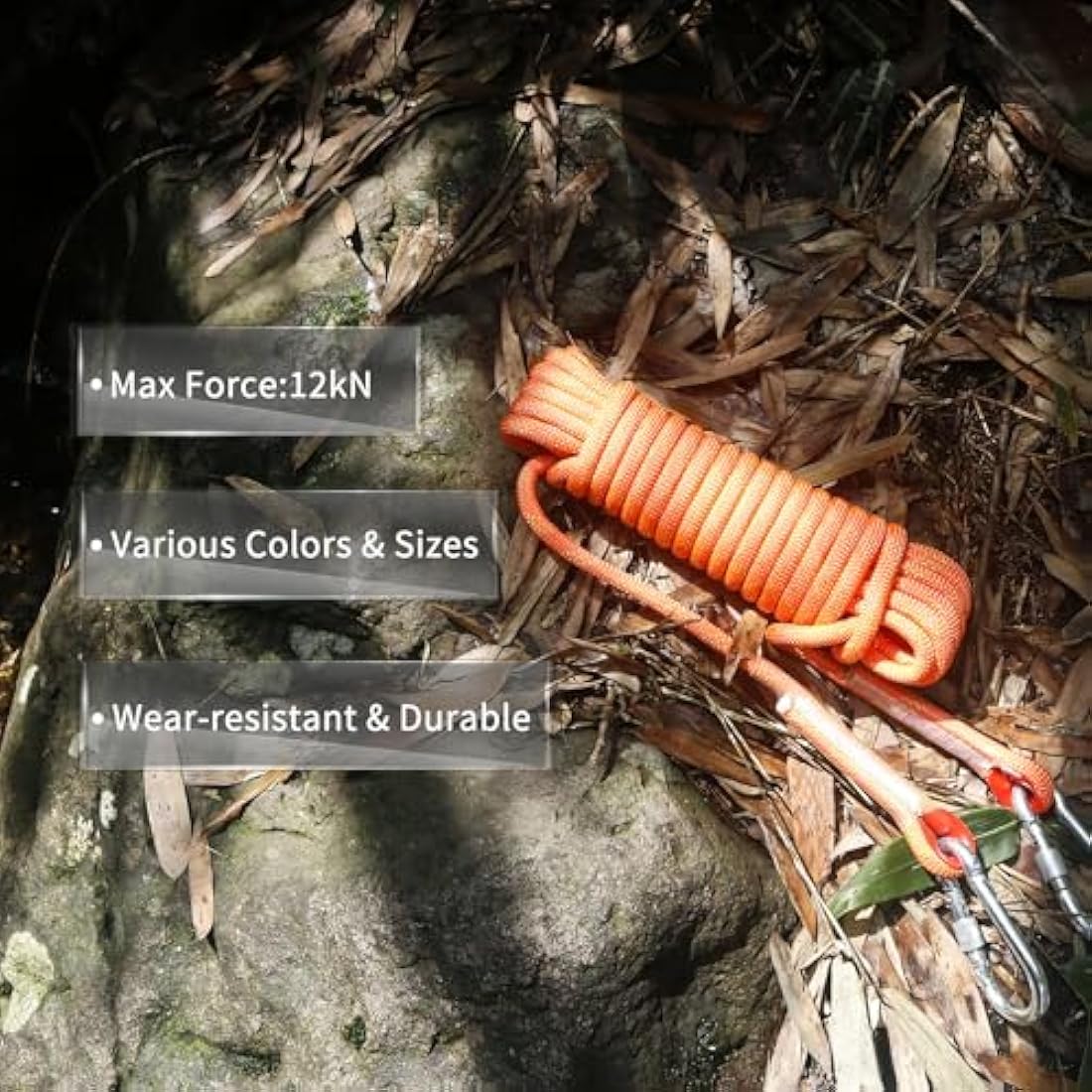 NewDoar 12KN Marine Floating Rope 10mm(3/8in) Accessory Cord Equipment 33FT(10M) 66FT(20M) 98FT(30M) Escape Rope for Boating, Camping, Anchoring, Fishing,Tent Canopy-Orange/30M