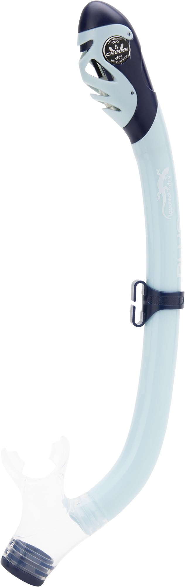 CRESSI Tinetto Rocks Dry Set Blue Navy/Ice Cyan S/M - Kids Snorkeling Set Short Adjustable Fins, Silicone Mask, and Dry Snorkel, Blue Navy/Ice Cyan,