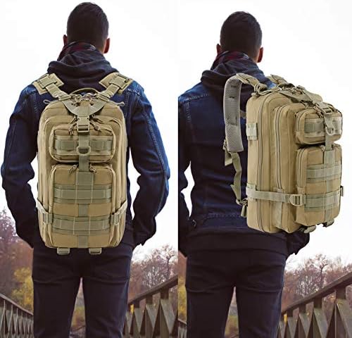 ROARING FIRE Military Tactical Assault Backpack, EDC Outdoor Backpack, Trekking Backpack, 30L Army Rucksack Molle Pack, Go Bag, Get Home Bag for EDC, Camping, Hiking