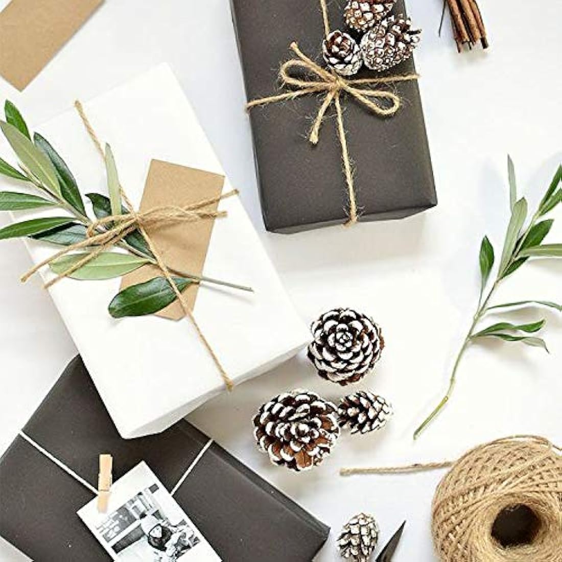 RUSPEPA Black Kraft Paper Roll - 122 cm x 30 m - Recyclable Paper Perfect for Gift Wrapping, Craft, Packing, Floor Covering, Dunnage, Parcel, Table Runner