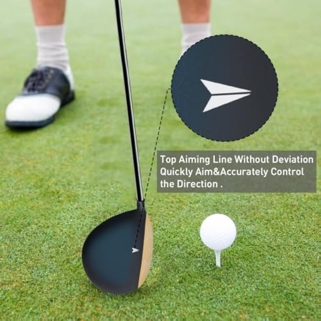 MAZEL Titanium Golf Driver for Men 460CC Right Handed, Premium Cup Face Design Maximize Ball Distance