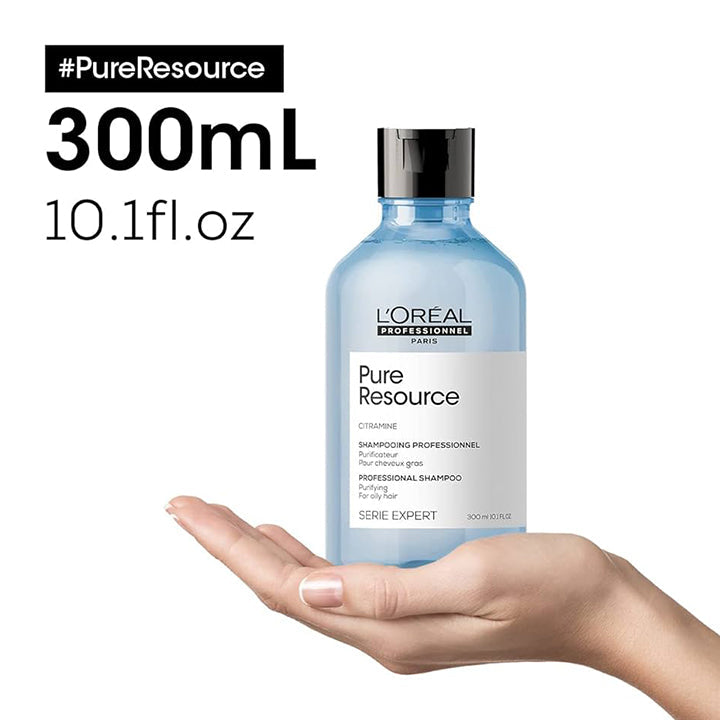 L'Oréal Professionnel Serié Expert Pure Resource Shampoo Purifying & Clarifying for Oily Scalp & Product Buildup 300ml / 10.14oz