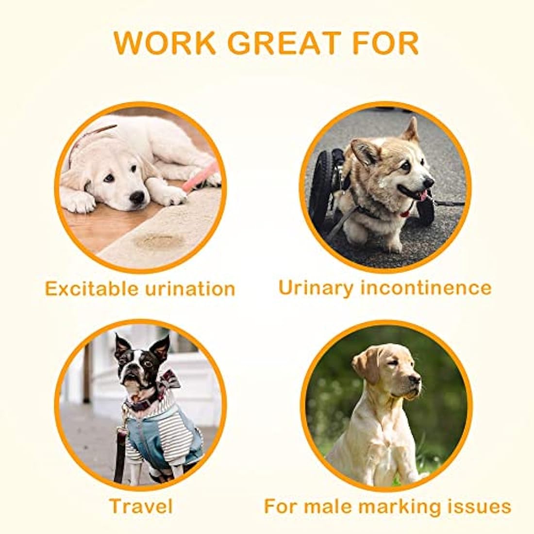 Dono Dog Nappies Disposable,Belly Bands,Dog Diapers with Wetness Indicator,Super Absorbent & Leak-proof,Male Dog Wraps for Incontinence,Marking Issues,Traveling (6L -48count)