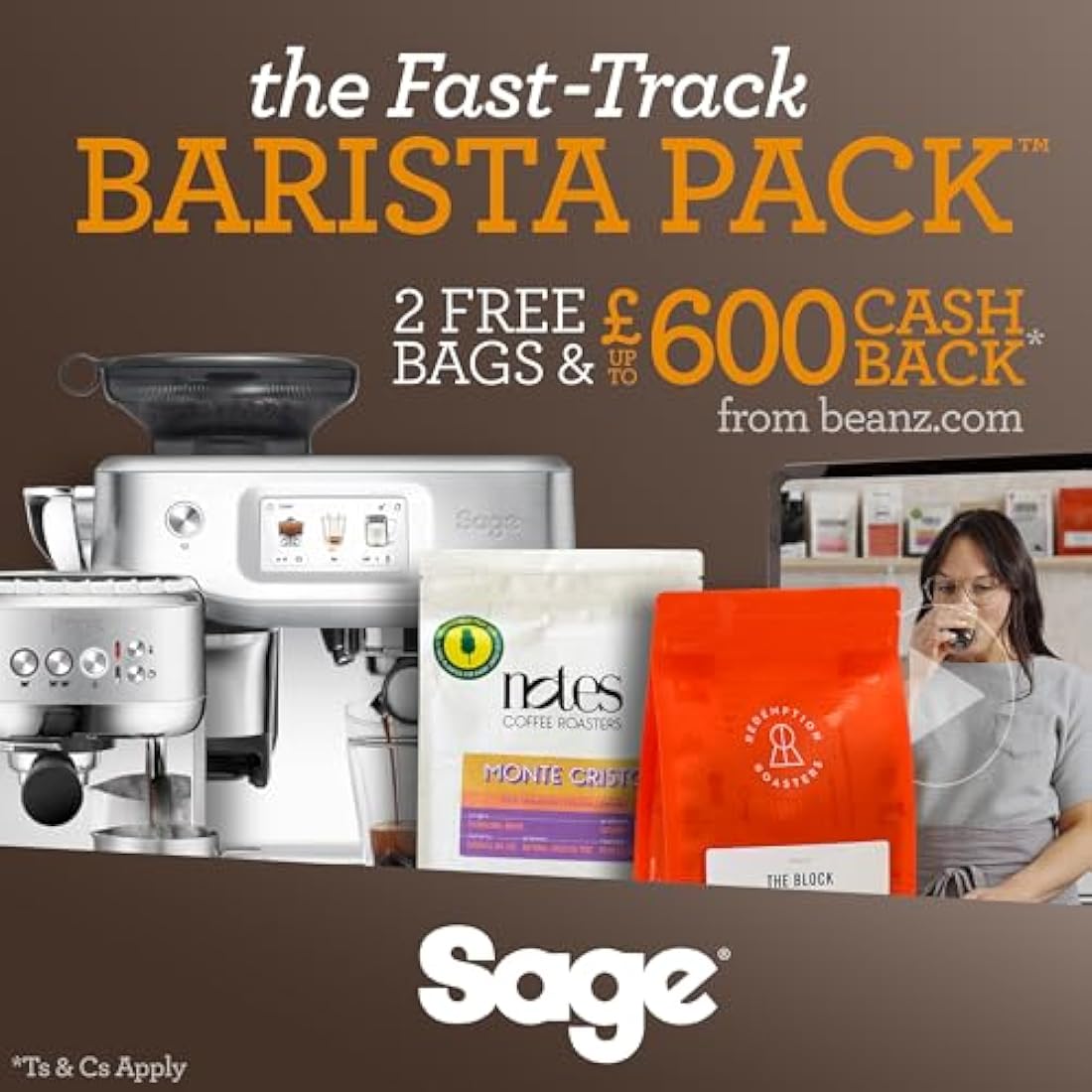 Sage - The Dose Control Pro - Precision Coffee Grinder, 60 Grind Settings - 340g Coffee Bean Capacity, with Timer - Overheat Protection - Silver