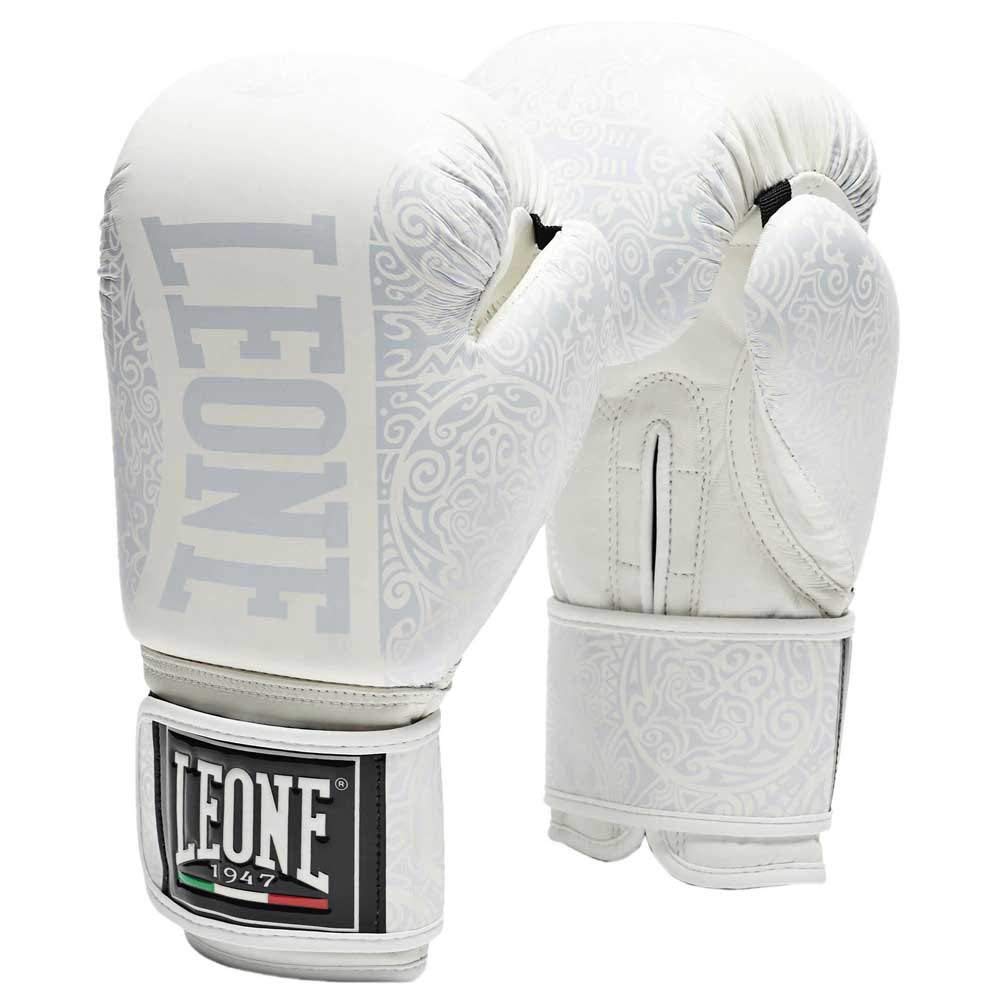 LEONE 1947, Maori Boxing Gloves, Unisex Adult, White, 10 OZ M, GN070