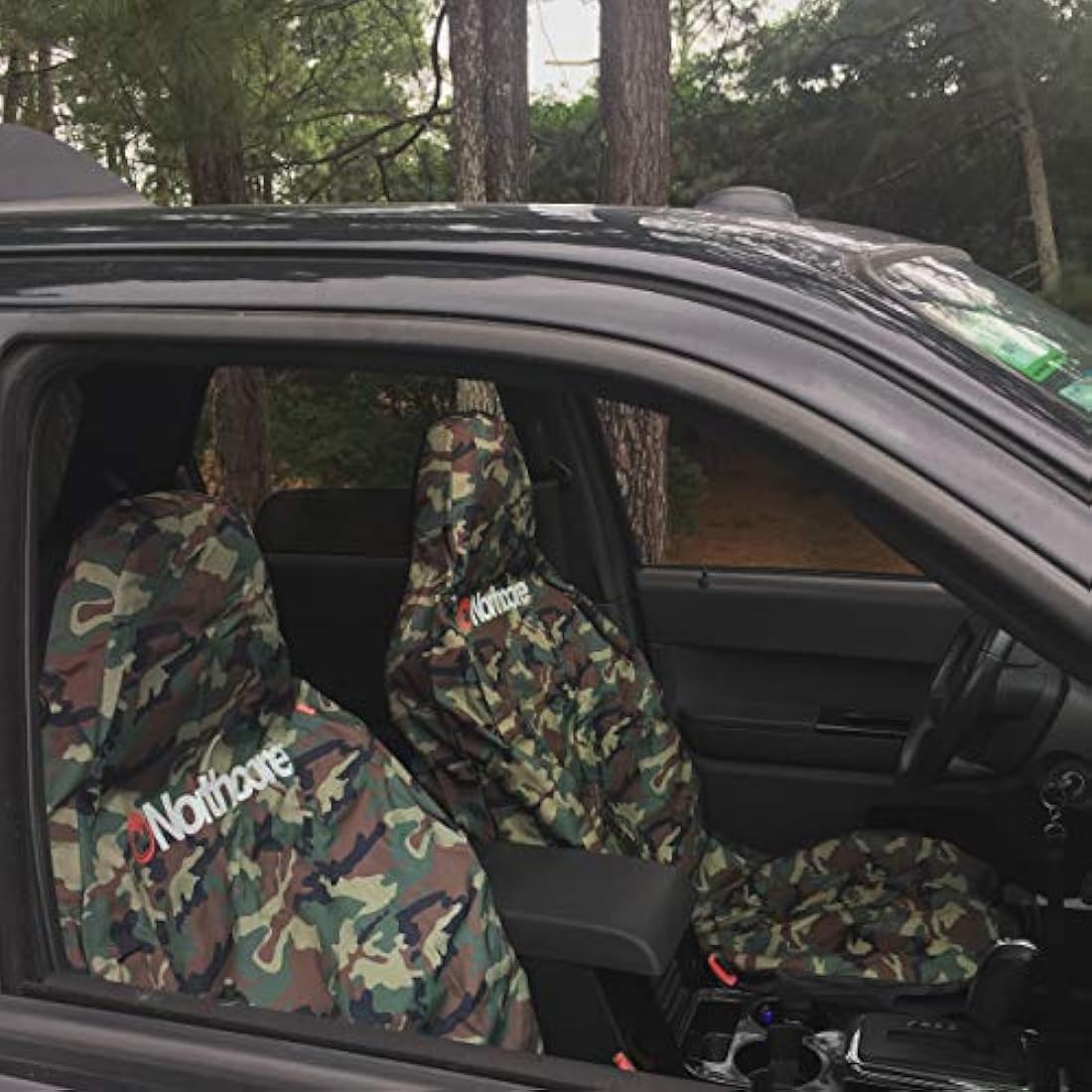 Northcore Surfing and Watersports Accessories - Water Resistant Car Seat Cover CAMO - Tough material that's going to last