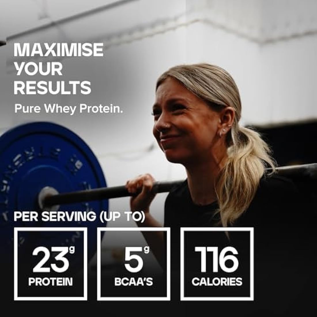 Bulk Pure Whey Protein Powder Shake, Vanilla, 1 kg, Packaging May Vary