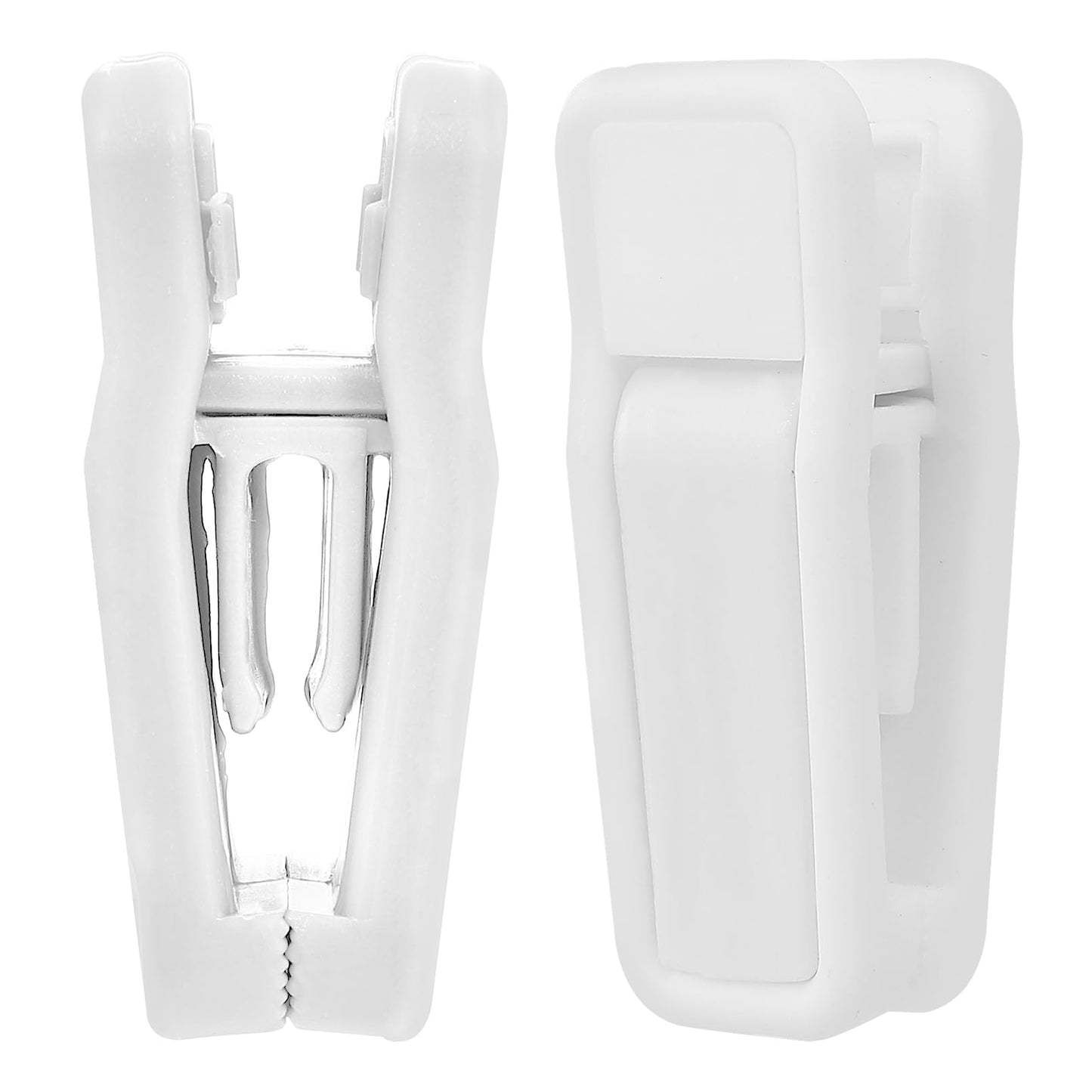 EOGRFW 30 Pcs Hanger Clips for Hangers, Plastic Baby Hanger Clips, White